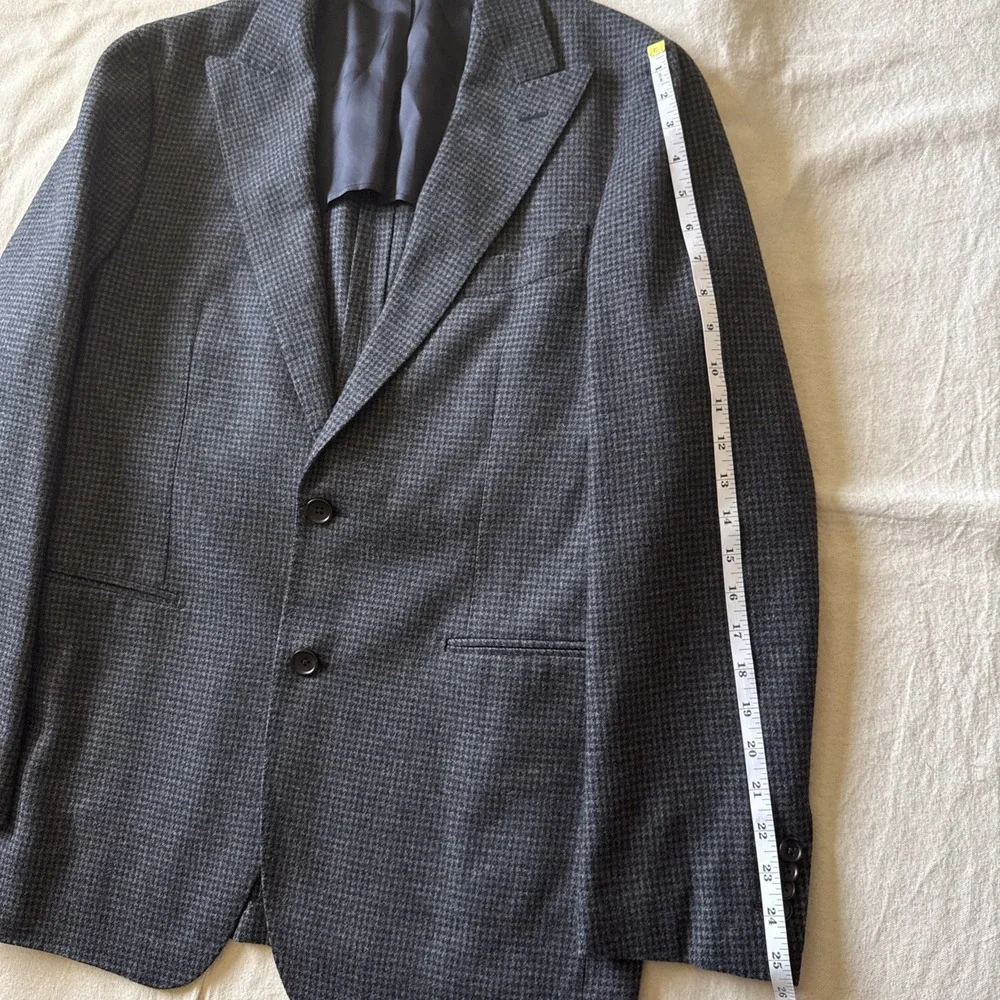 Suitsupply Blazer 42 Slim Check Merino Wool Marling Evans Havana Patch